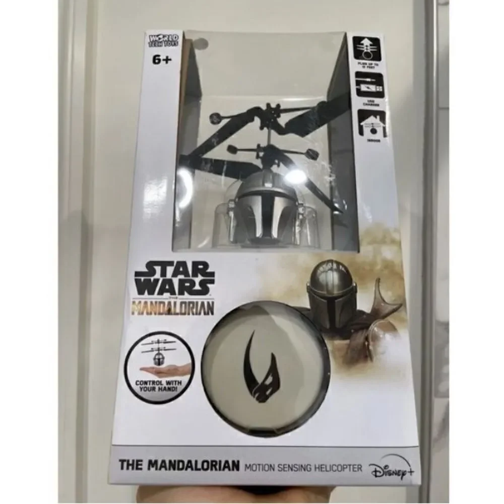 2021 Star Wars Mandalorian Mando Helmet Motion Sensing Helicopter World Tech Toy